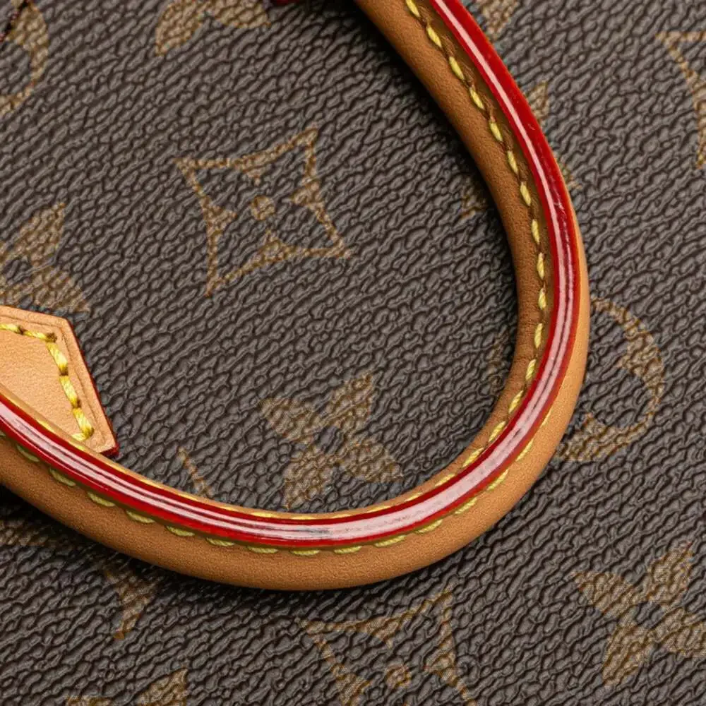LOUIS VUITTON Authentic Brown Monogram Leather Shoulder Bag